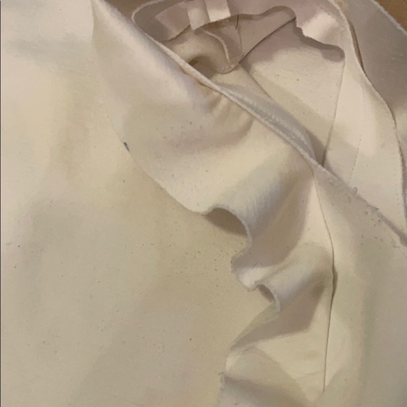 White ruffled top-Saks Fifth Avenue - Picture 4 of 5
